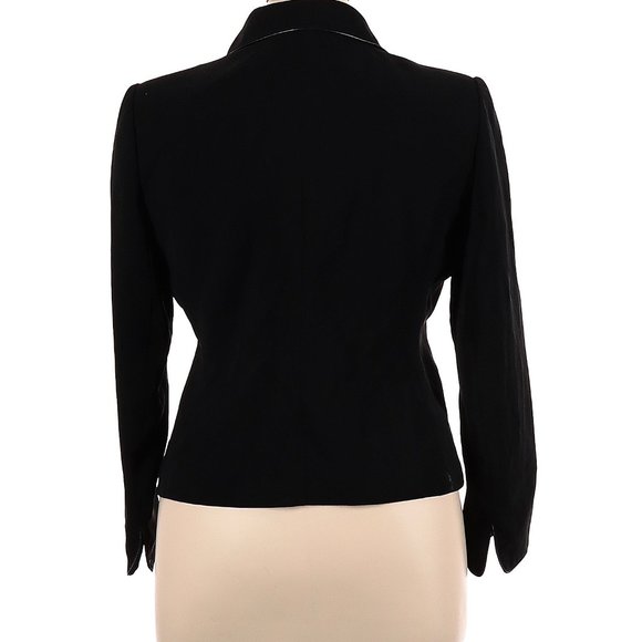 Kasper Solid Black Blazer, 14P - Picture 2 of 2